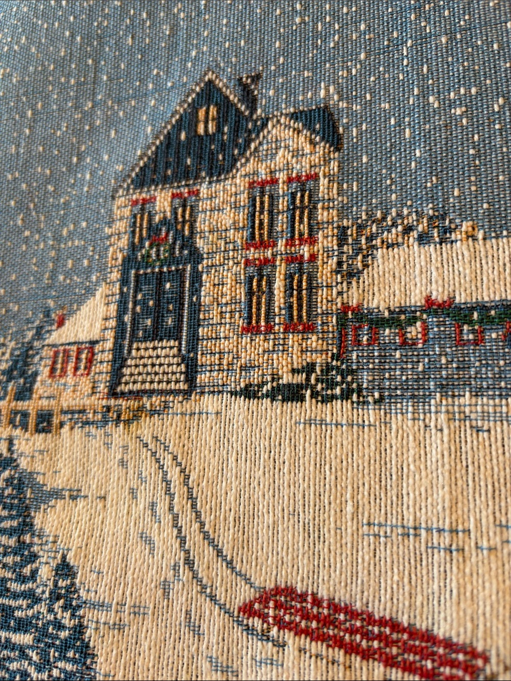 Placemat Set - Snowmen winter Scene - Picture 3 of 4